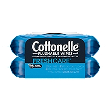 Cottonelle Unscented Flushable Wet Wipes, 84 Each