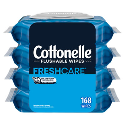 Cottonelle Fresh Care Flushable Wet Wipes Adult Wet Wipes FlipTop Packs