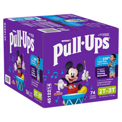 Huggies Pull-Ups Disney Junior Mickey Potty Training Pants, Size 2T-3T, 16-34 lbs, 74 Count Image 13 of 15
