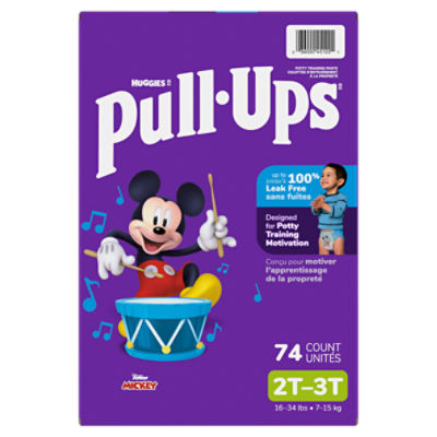 Huggies Pull-Ups Disney Junior Mickey Potty Training Pants, Size 2T-3T, 16-34 lbs, 74 Count Image 11 of 15