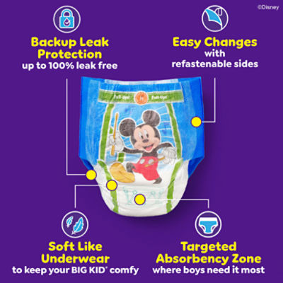 Huggies Pull-Ups Disney Junior Mickey Potty Training Pants, Size 2T-3T, 16-34 lbs, 74 Count Image 3 of 15