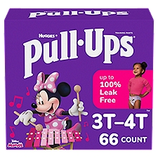 Pull-Ups Girls' Potty Training Pants, 3T-4T (32-40 lbs), 66 Each