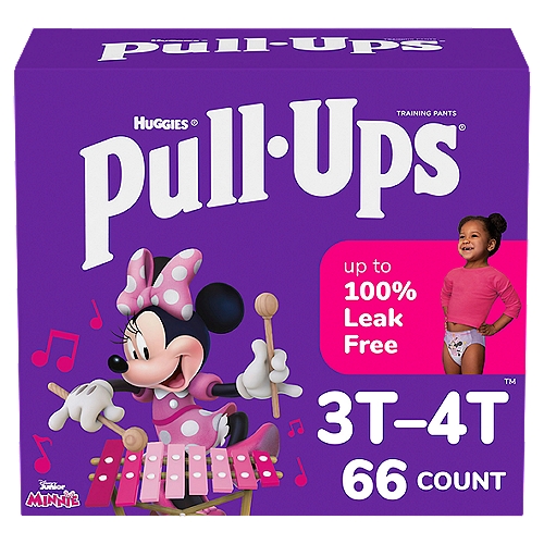 Pull-Ups Girls' Potty Training Pants, 3T-4T (32-40 lbs)
