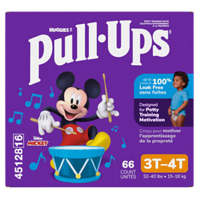 Huggies Pull-Ups Disney Junior Mickey Potty Training Pants, Size 3T-4T, 32-40 lbs, 66 Count Image 16 of 16