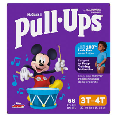 Huggies Pull-Ups Disney Junior Mickey Potty Training Pants, Size 3T-4T, 32-40 lbs, 66 Count Image 9 of 16