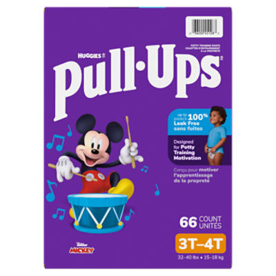 Huggies Pull-Ups Disney Junior Mickey Potty Training Pants, Size 3T-4T, 32-40 lbs, 66 Count Image 11 of 16