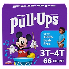 Huggies Pull-Ups Boys' Potty Size 5 3T-4T, Training Pants, 66 Each