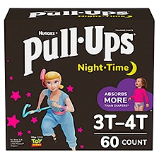 Pull-Ups Girls' Night-Time Potty Training Pants, 3T-4T (32-40 lbs)