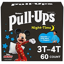 Pull-Ups Boys' Night-Time Potty Training Pants, 3T-4T (32-40 lbs), 60 Each