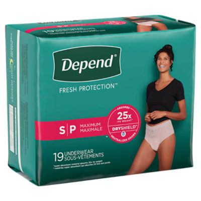 Depend Fresh Protection Adult Incontinence Underwear Maximum, Small Blush  Underwear - ShopRite