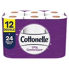 Cottonelle Ultra ComfortCare Toilet Paper, Double Rolls, 12 Each