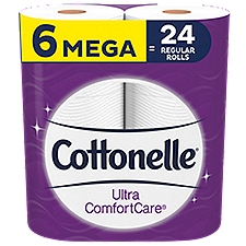 Cottonelle Ultra ComfortCare Mega Roll Toilet Paper, Soft Bath Tissue, 17.04 Each