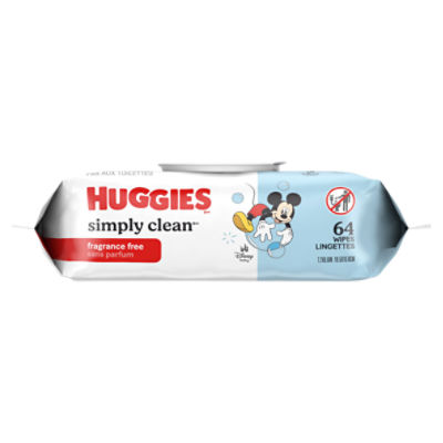 Huggies Simply Clean Unscented Baby Wipes