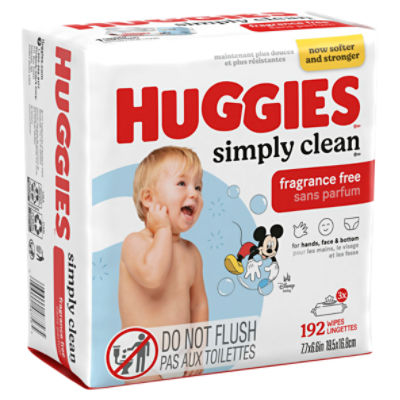 Huggies Simply Clean Fragrance Free Wipes, 192 Count Image 16 of 18