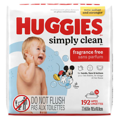 Huggies Simply Clean Fragrance Free Wipes, 192 Count Image 12 of 18