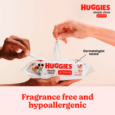 Huggies Simply Clean Fragrance Free Wipes, 192 Count Image 2 of 18