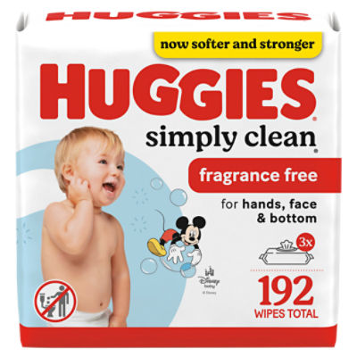 Huggies Huggies Simply Clean Unscented Baby Wipes, 192 Each 