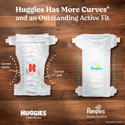 Huggies Little Movers Diapers, Size 3 - 28 count