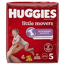 Huggies Little Movers Diapers - Step 5, 19 Each