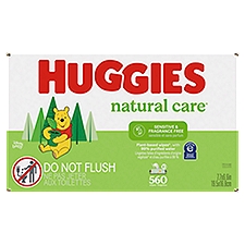 Huggies Natural Care Unscented Sensitive, Sensitive Baby Wipes, 560 Each