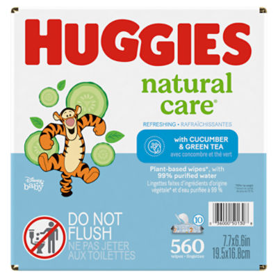 Huggies baby wipes - Natural Care - 560 wipes - Value pack