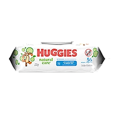 Huggies Natural Care Baby Wipes, Refreshing Scented, 56 Each