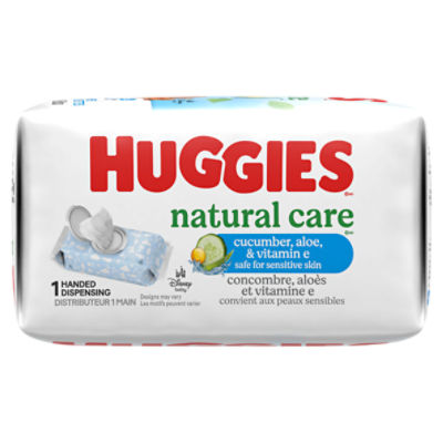 Huggies Natural Care Cucumber, Aloe, & Vitamin E Wipes, 168 Count Image 10 of 10