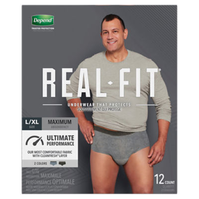 Depend Fresh Protection Adult Incontinence Underwear Maximum, Extra-Large  Grey Underwear - The Fresh Grocer