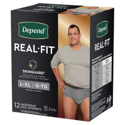 Depend® Real-Fit Underwear for Women - Large pack of 8 pcs