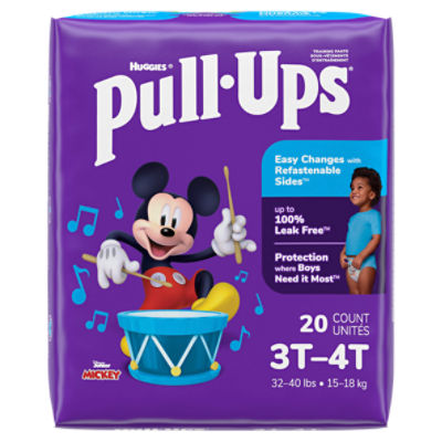 Pull-Ups Boys' Potty Training Pants, 3T-4T (32-40 lbs) - The Fresh Grocer