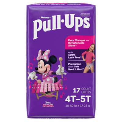 Pull-Ups Girls' Potty Training Pants, 4T-5T (38-50 lbs) - The