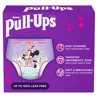 Pull-Ups Girls' Potty Training Pants, 4T-5T (38-50 lbs), 17 Count