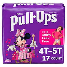 Huggies Pull-Ups Girls' Potty Size 6 4T-5T, Training Pants, 17 Each