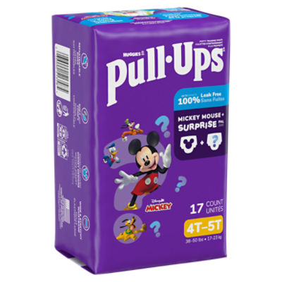 Huggies Pull-Ups Disney Jr. Mickey Potty Training Pants, Size 4T-5T, 38-50 lbs, 17 Count Image 13 of 15