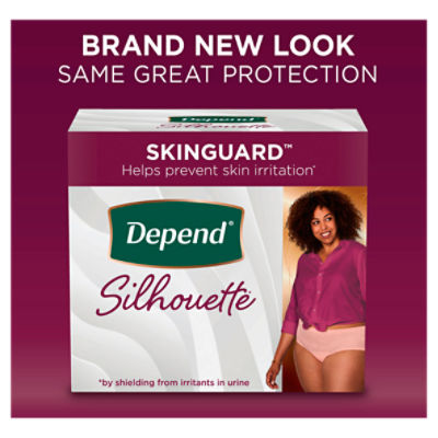 Depend Silhouette Adult Incontinence Underwear Medium Maximum Black, Pink  and Berry Underwear - ShopRite