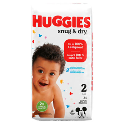 Save on Huggies Snug & Dry Disney Size 2 Diapers 12-18 lbs Order Online  Delivery