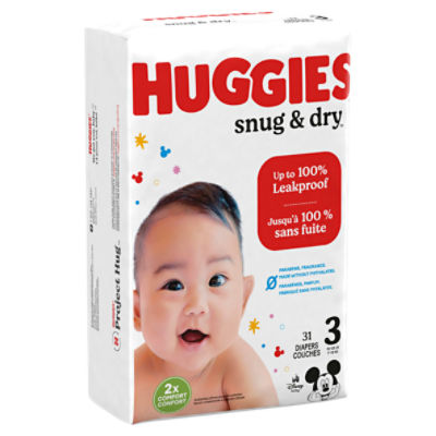 Huggies Plus Diapers Sizes 3 - 7