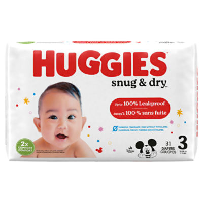 Huggies snug and dry sales size 3