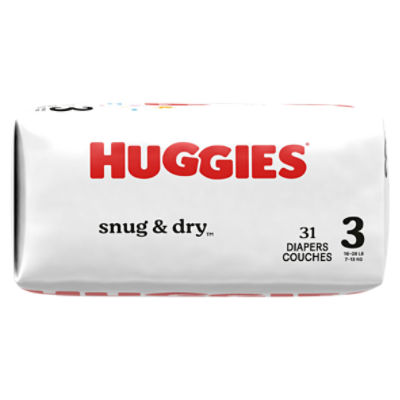 Huggies Snug and Dry Diapers Size 3 Big (100-Count) 43130 - The Home Depot