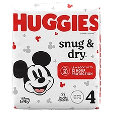 Huggies Snug & Dry Diapers, Baby Size 4, 27 Each