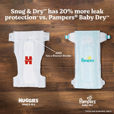 Pampers Baby-Dry Taille 3, 104 couches, jusqu'à 12 heures de