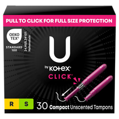 U by Kotex Click Multipack Compact Tampons