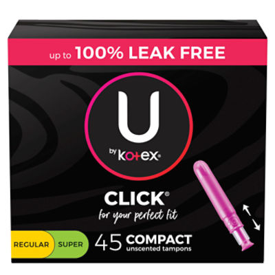 U by Kotex Click Multipack Compact Tampons 45 Count