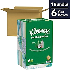 Kleenex Tissues Coconut Oil + Aloe 3-Ply, 6 Each