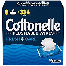 Cottonelle Flushable Wipes, 336 Each
