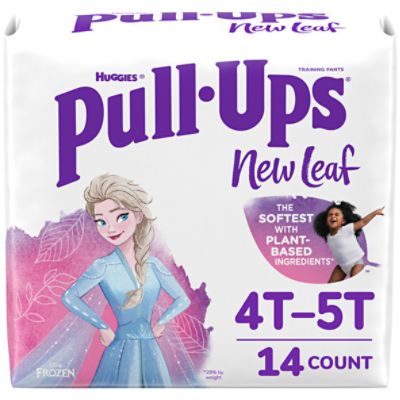 Pull-Ups New Leaf Girls' Disney Frozen Potty Training Pants, 4T-5T (38-50  lbs) - The Fresh Grocer