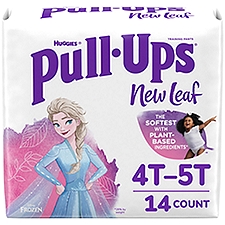 Pull-Ups New Leaf Girls' Potty 4T-5T, Training Pants, 14 Each