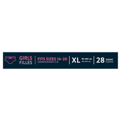 Goodnites Girls' Nighttime Bedwetting Underwear, Size Extra Small (28-43  lbs), 15 Ct - ShopRite