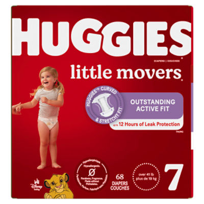 Huggies Little Movers Disney Baby Diapers Huge Value, Size 7, Over 41 lb, 68 Count Image 13 of 13