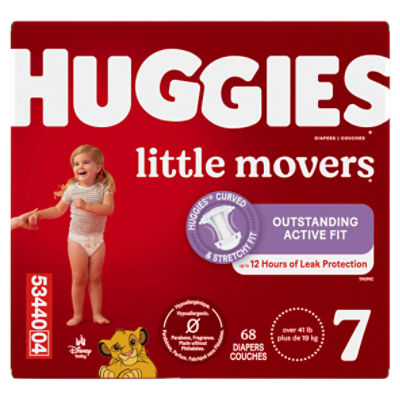 Huggies Little Movers Disney Baby Diapers Huge Value, Size 7, Over 41 lb, 68 Count Image 7 of 13